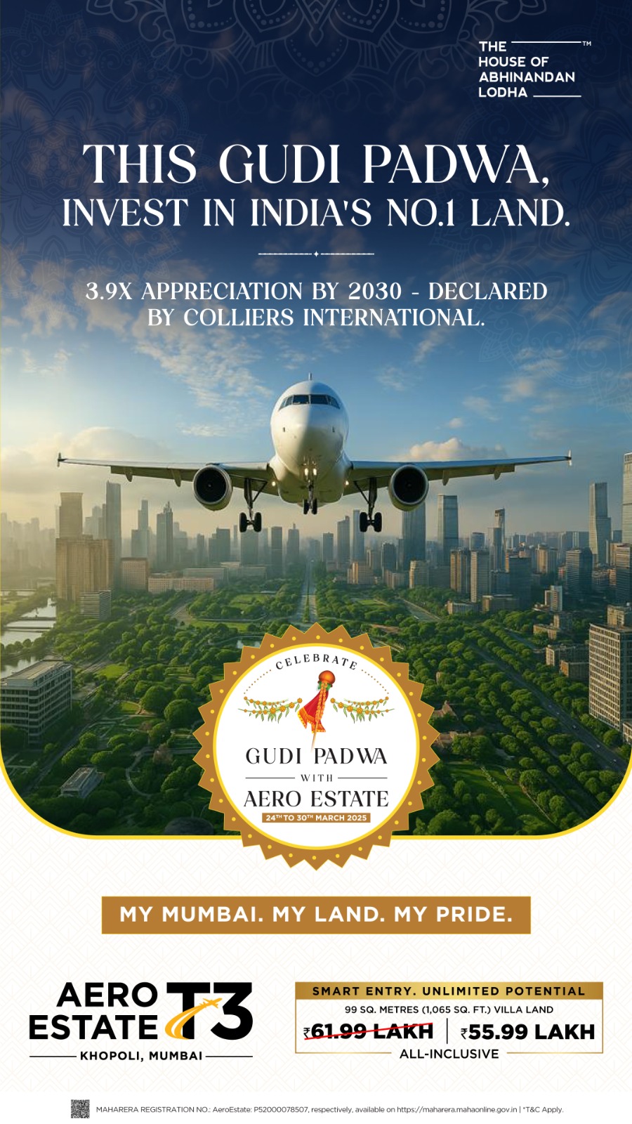 Celebrate Gudi Padwa with Aero Estate T3, Khopoli, Mumbai - Exclusive Offer at ₹55.99 Lakh Update