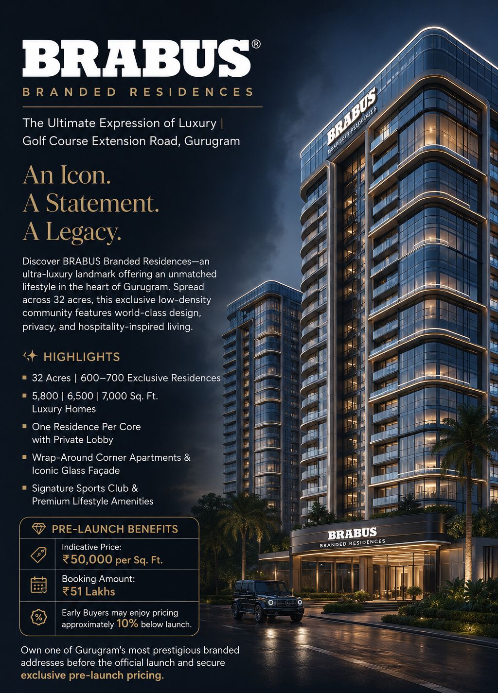 Discover Ultra-Luxury Living in Gurugram || Secure Pre-Launch Benefits Now! || Own Iconic Residences at Pre-Launch Prices Update