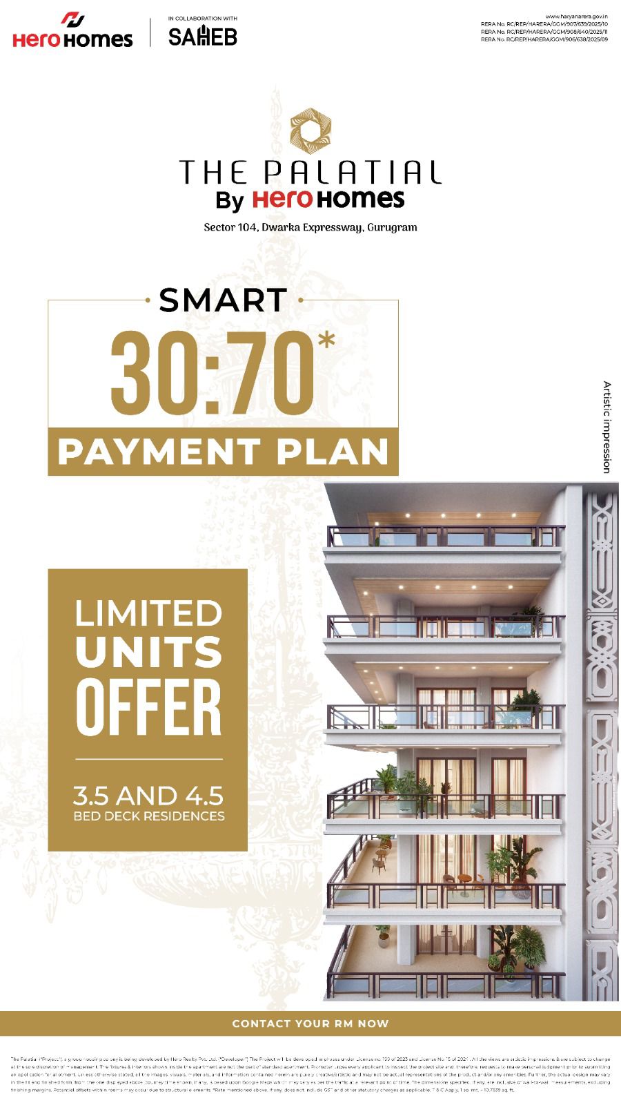 Experience Luxury Living at The Palatial by Hero Homes in Gurugram - Limited Units Available! Update