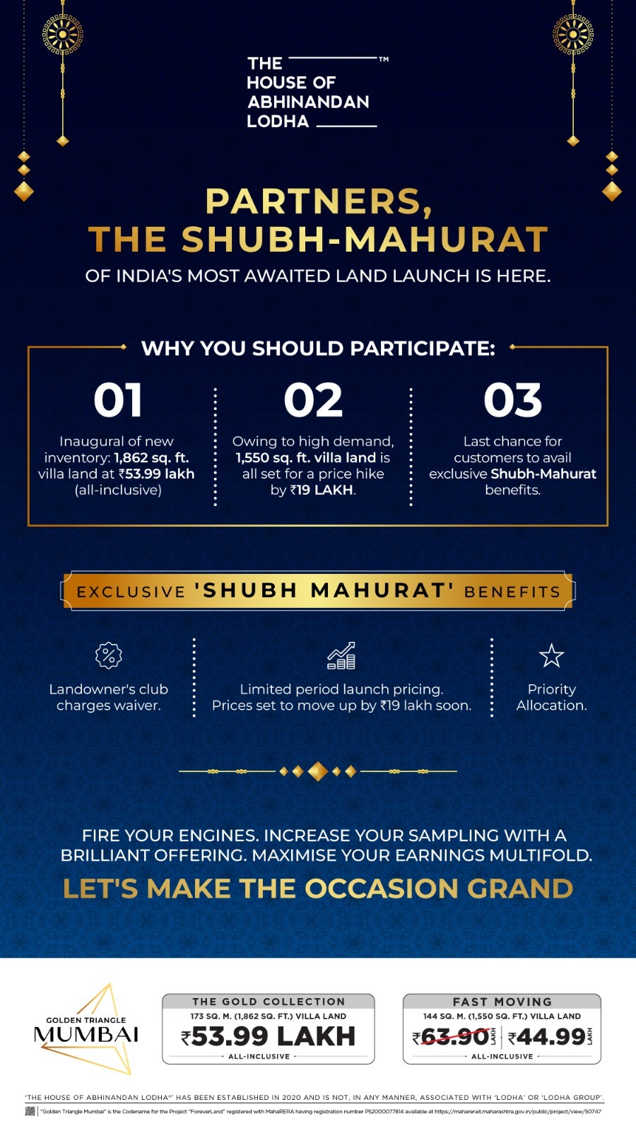 Golden Triangle Mumbai, The House of Abhinandan Lodha, 1,862 sq. ft. starting at ₹53.99 Lakh Update