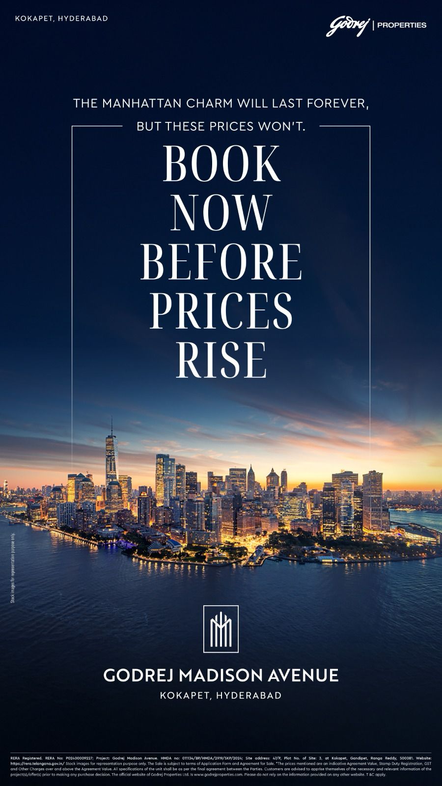 Secure Your Spot at Godrej Madison Avenue, Kokapet, Hyderabad - Prices Rise Soon Update