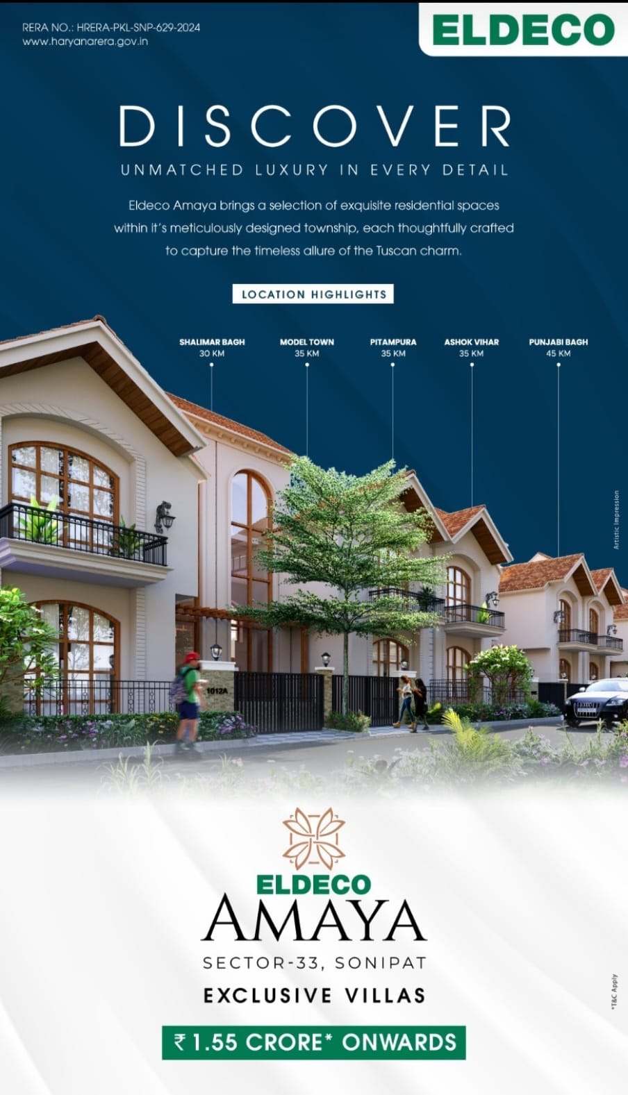 Exclusive Villas in Sonipat by Eldeco, Starting at ₹1.55 Crore! Update