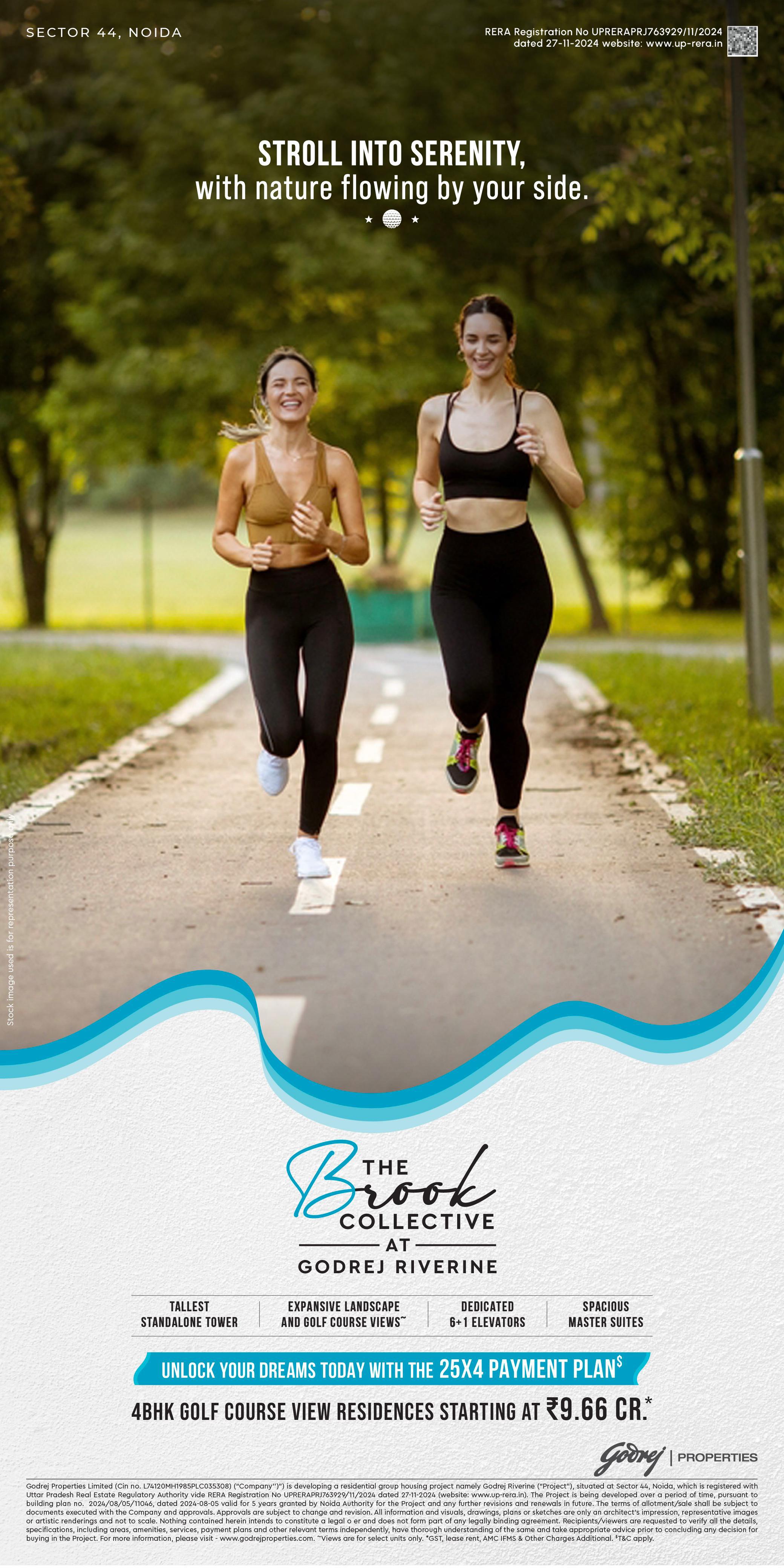 Unlock 4BHK Golf Course View Residences at The Brook Collective, Godrej Riverine, Sector 44 Noida, Starting ₹9.66 Cr Update
