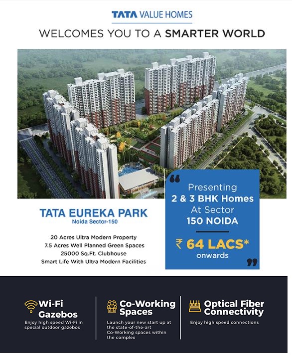 Presenting 2 & 3 BHK homes at Tata Eureka Park in Sector, 150 Noida Update