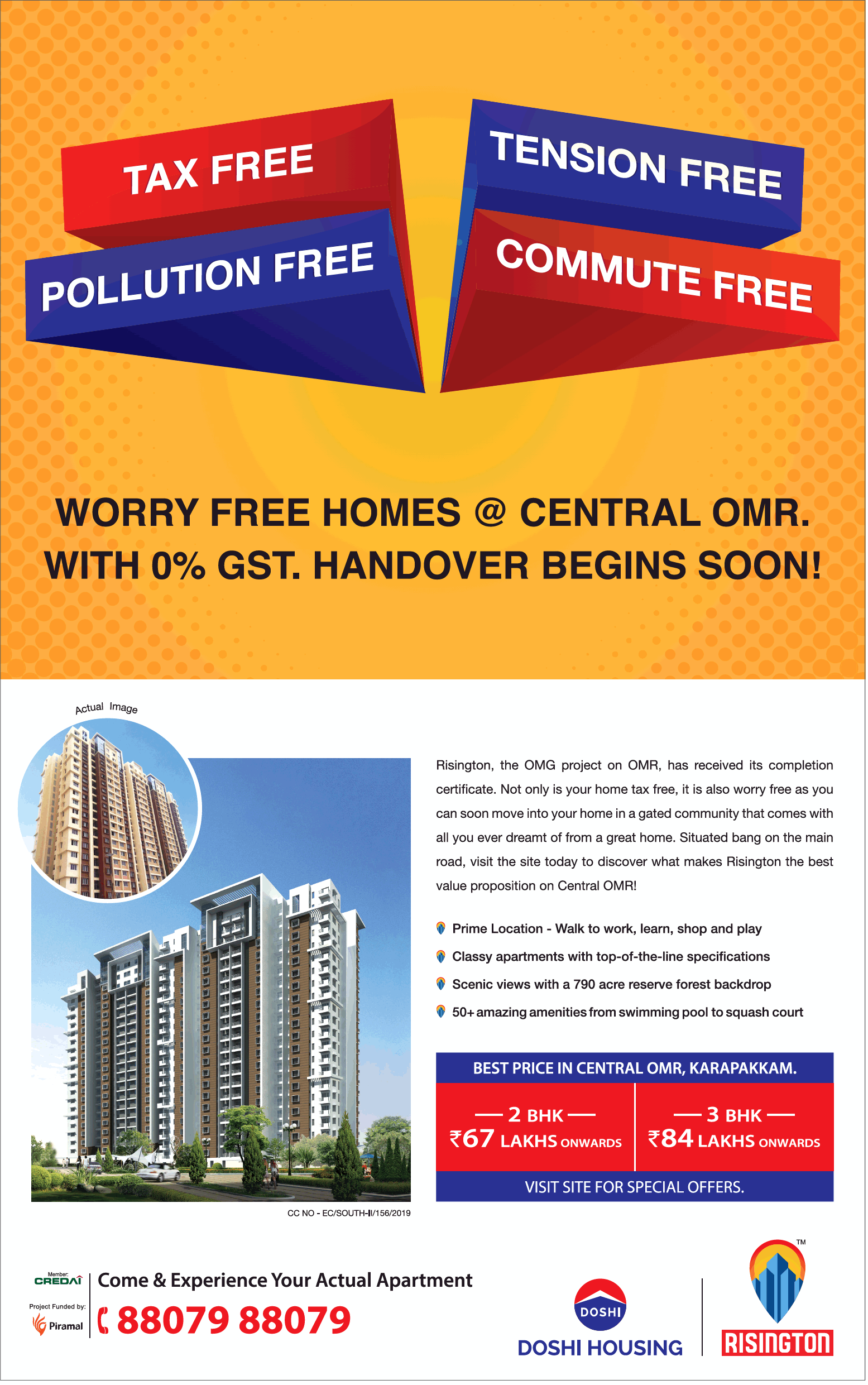 Handover begin soon at Doshi Risington, Chennai Update