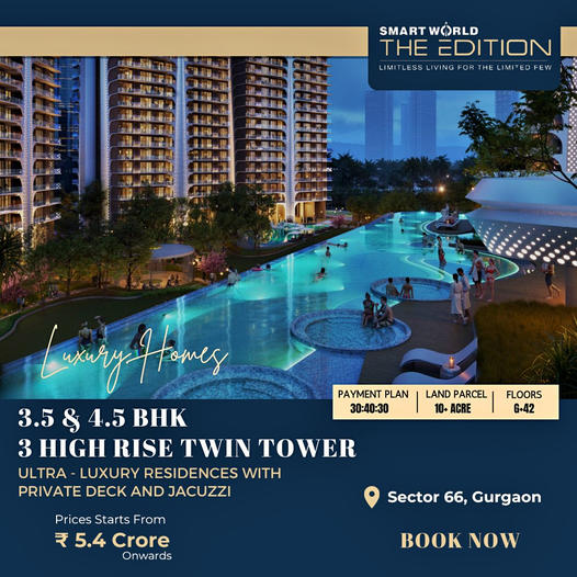 Smart World Presents The Edition: Opulent Living in Sector 66, Gurgaon Update