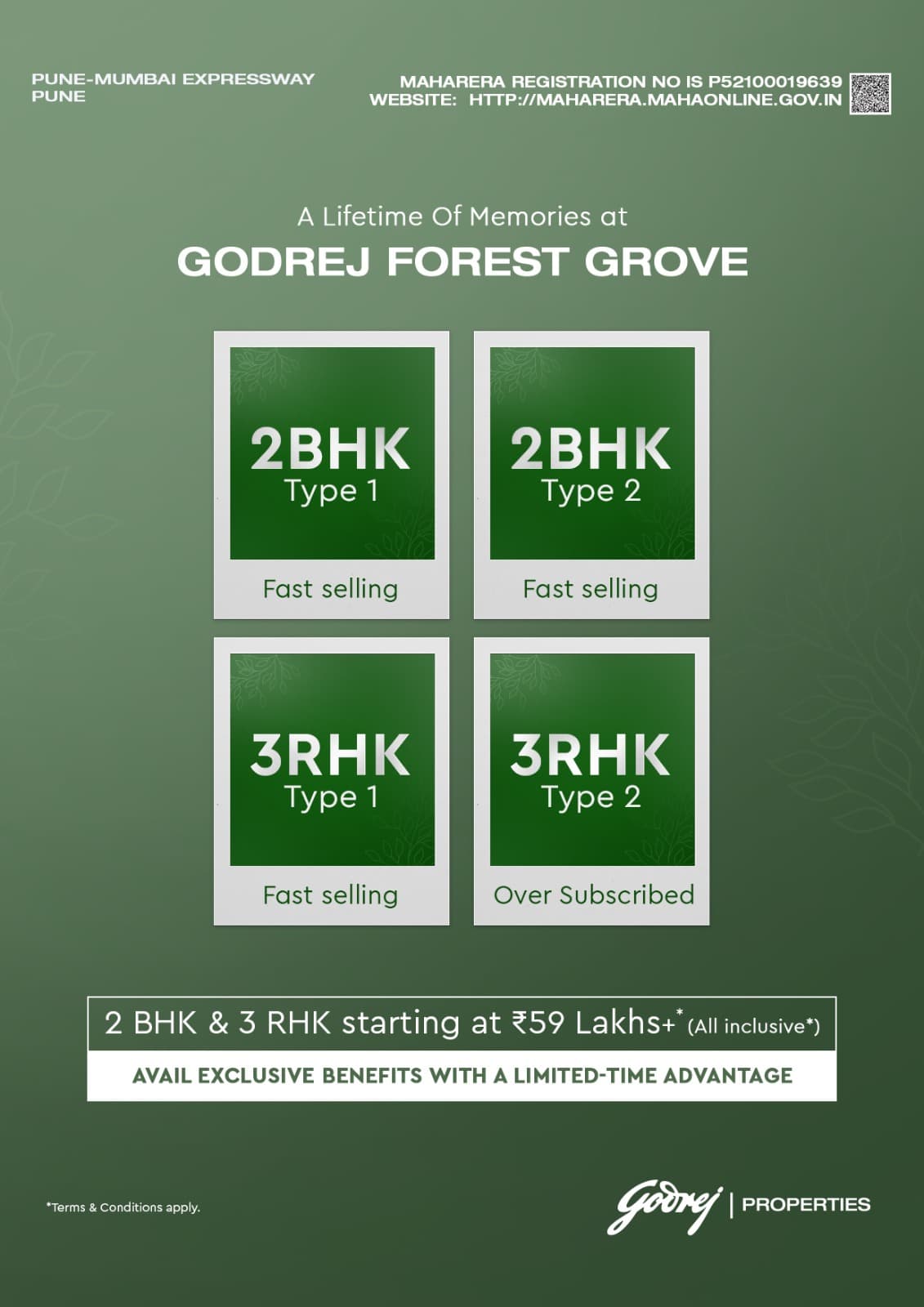 Own a 2 BHK or 3 RHK at Godrej Forest Grove, Pune, starting ₹59 Lakhs Update