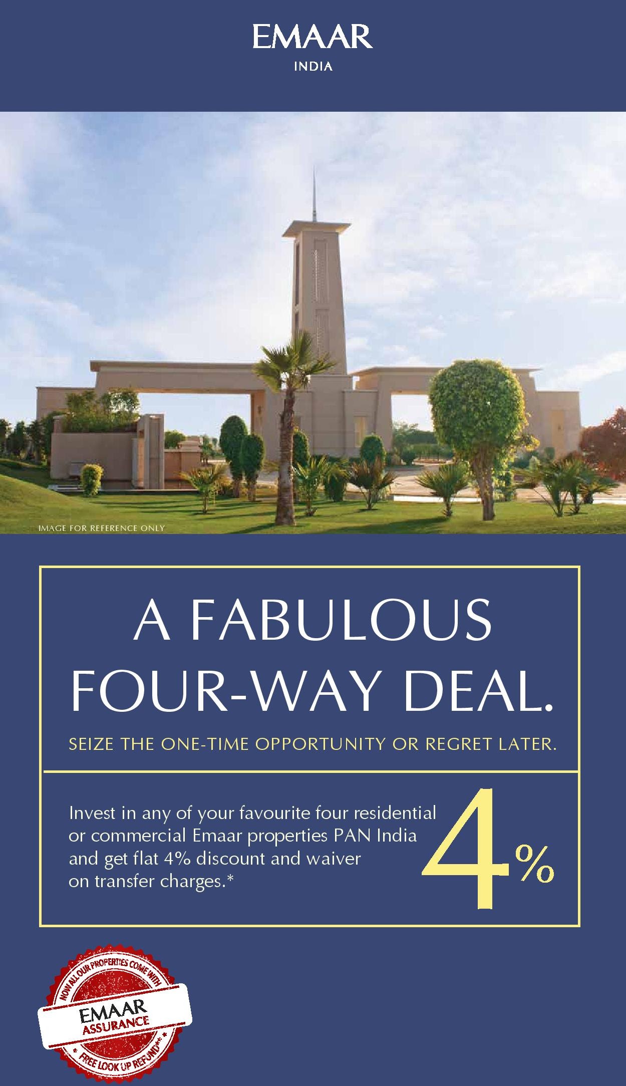 A Fabulous four way deal at Emaar India Projects Update