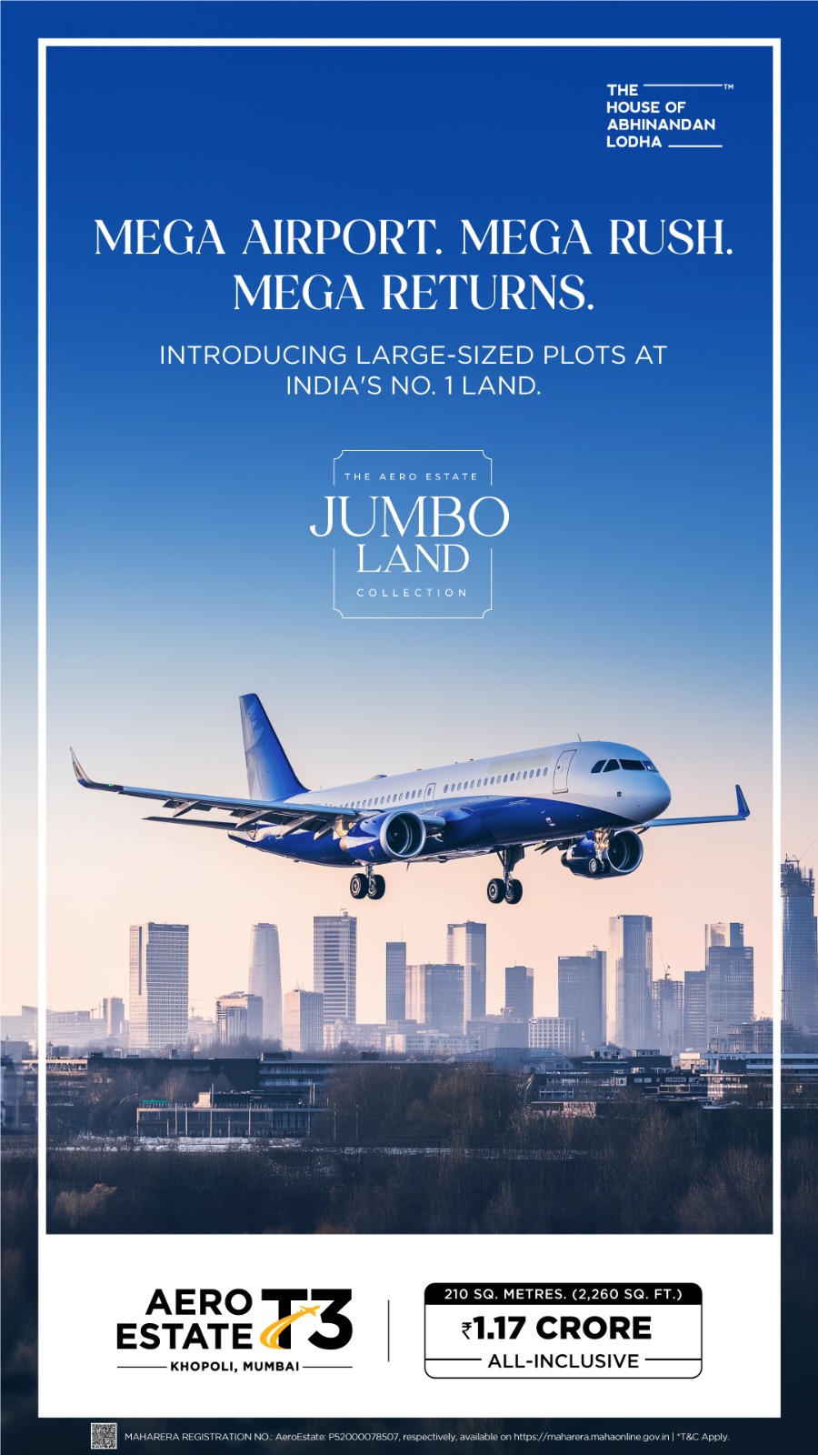 Discover Jumbo Land at Aero Estate T3, Khopoli, Mumbai – Starting at ₹1.17 Crore! Update