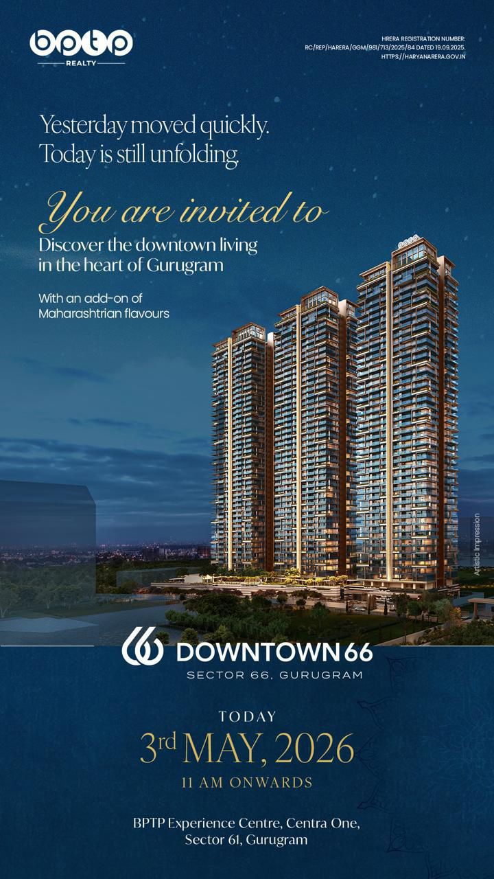 Join Us for Downtown 66 Event in Gurugram || Experience Downtown Living on May 3rd, 2026 || Discover Gurugram's Downtown 66 Vibes Update