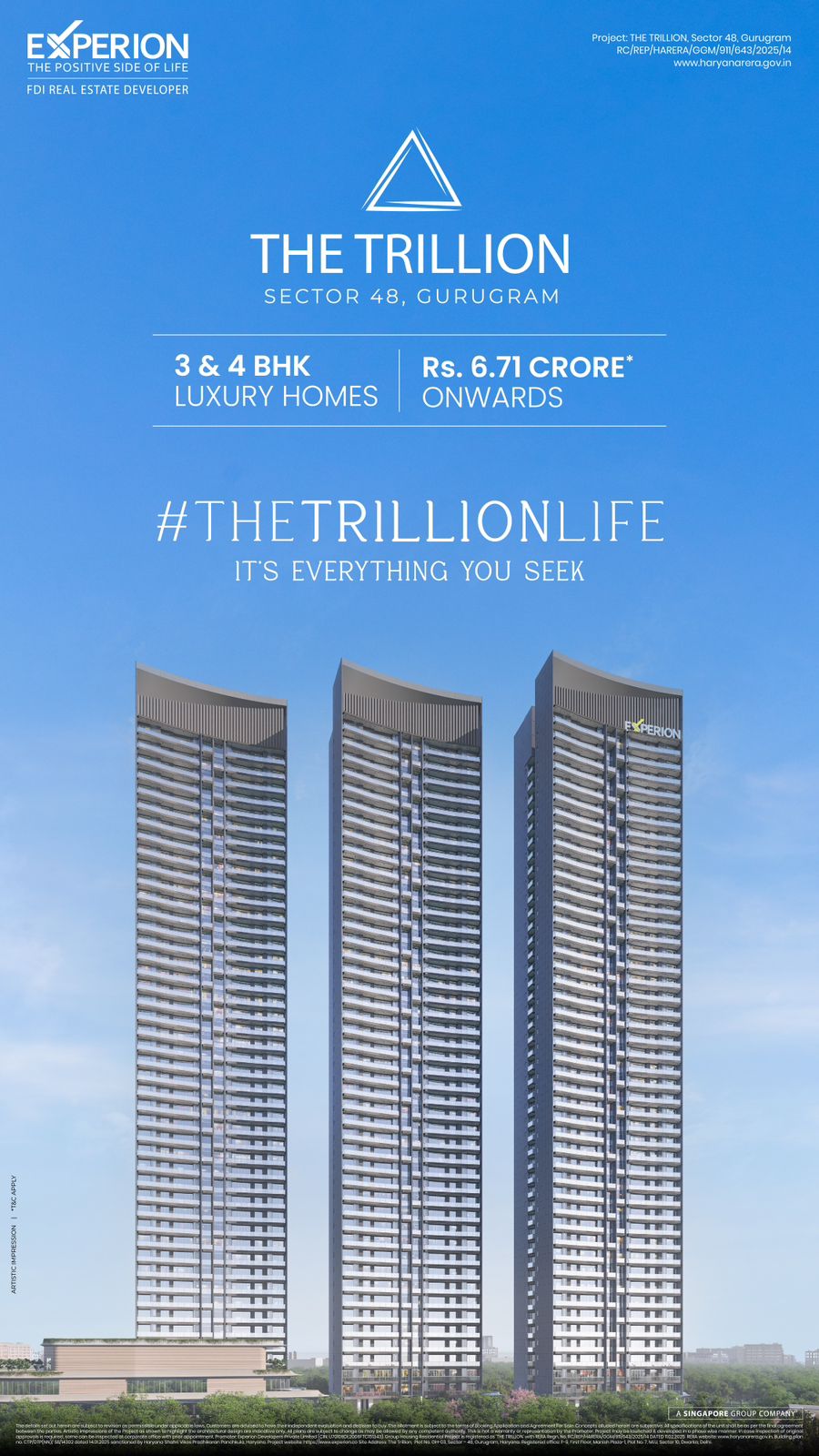 Explore Luxury Living at The Trillion || Secure Your 3 & 4 BHK Today || Discover Gurugram's Premium Homes Update