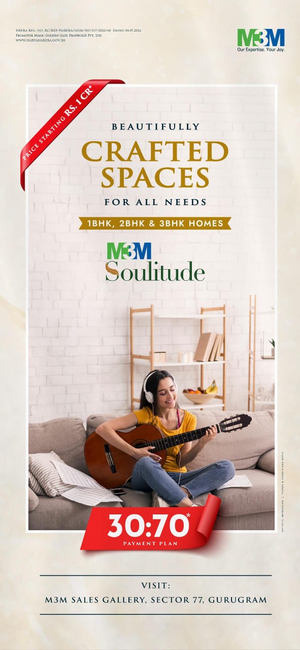 Discover Beautifully Crafted Spaces at M3M Soulitude, Gurugram, Starting at Rs. 1 Cr Update
