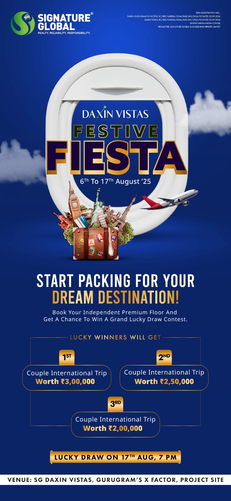Join Daxin Vistas Festive Fiesta, Aug 6-17, Win Exotic Trips! Update