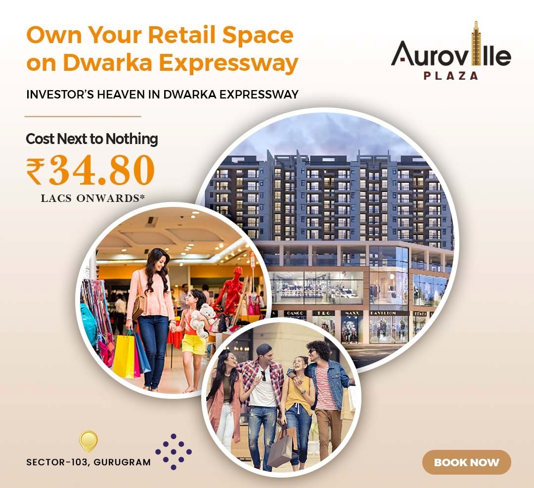 Cost next to nothing Rs 34.80 Lac onward at HCBS Auroville Plaza, Gurgaon Update