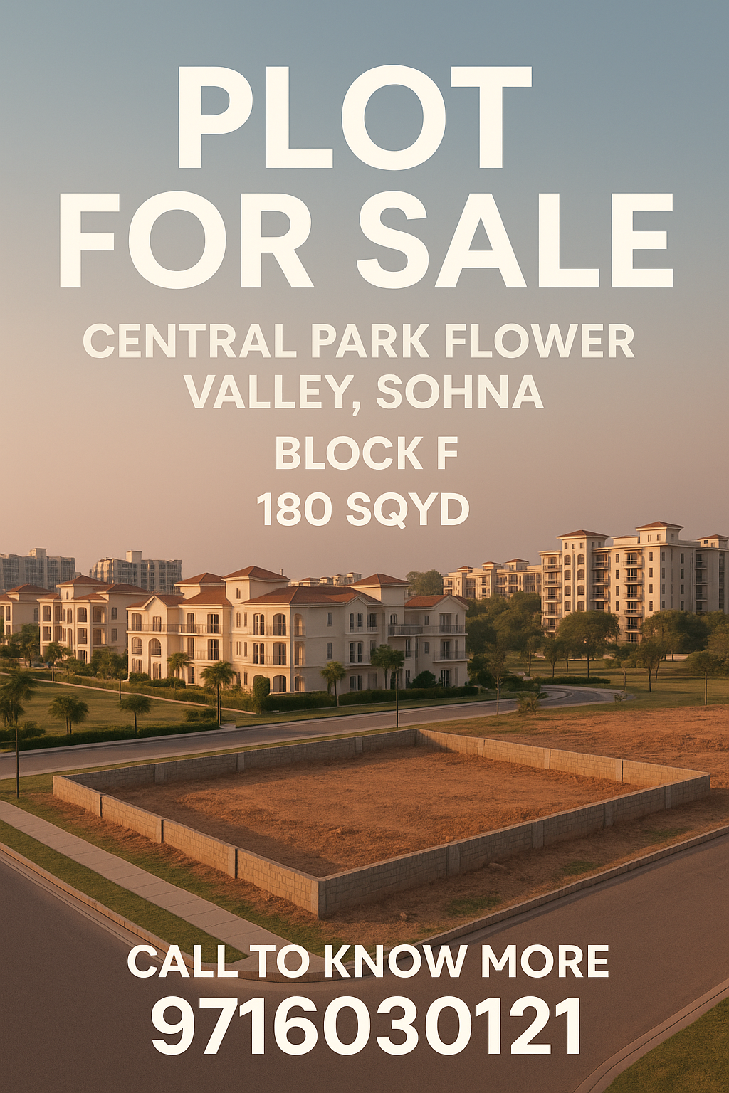 Plot Available in Central Park Flower Valley || Secure Your Plot in Sohna || Premium Plots in Block F Update