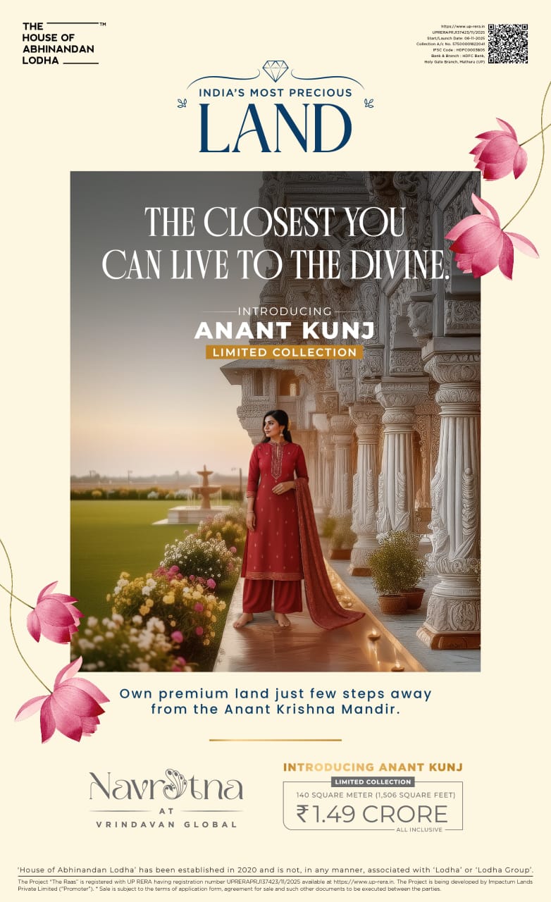 Discover Luxury Living at Navratna Anant Kunj, 1506 sq.ft, ₹1.49 Cr, Vrindavan Update