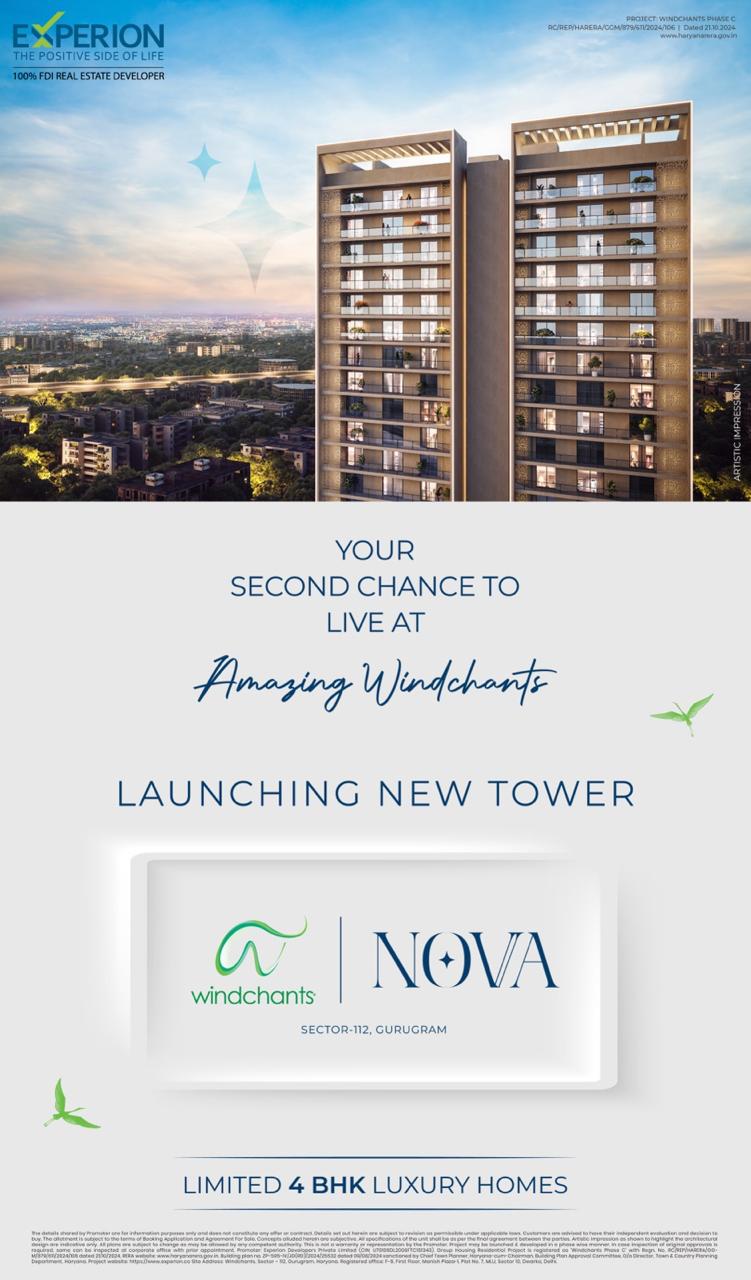 Your Second Chance to Live at Amazing Windchants, Sector-112 Gurugram, by Experion Update