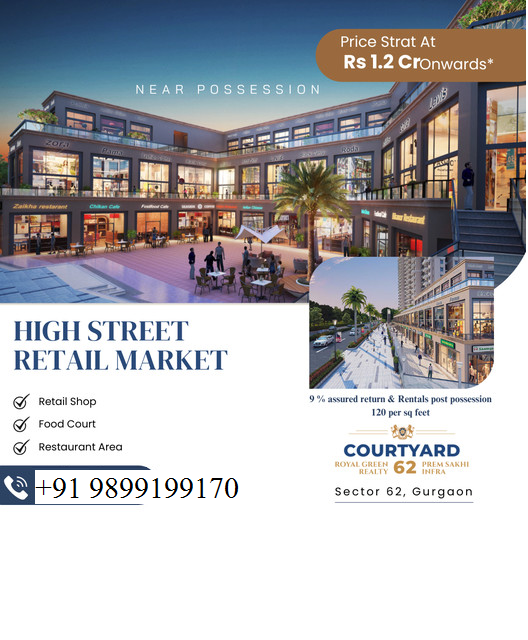 Courtyard High Street Retail Market: The New Shopping Destination at Sector 62, Gurgaon Update