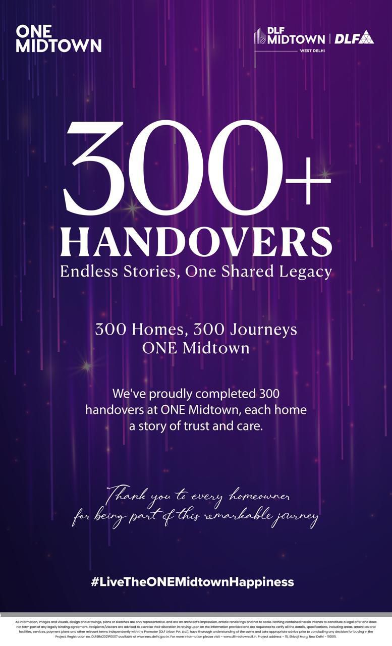 Last Chance to Own a 3 BHK at DLF One Midtown, New Delhi! Update