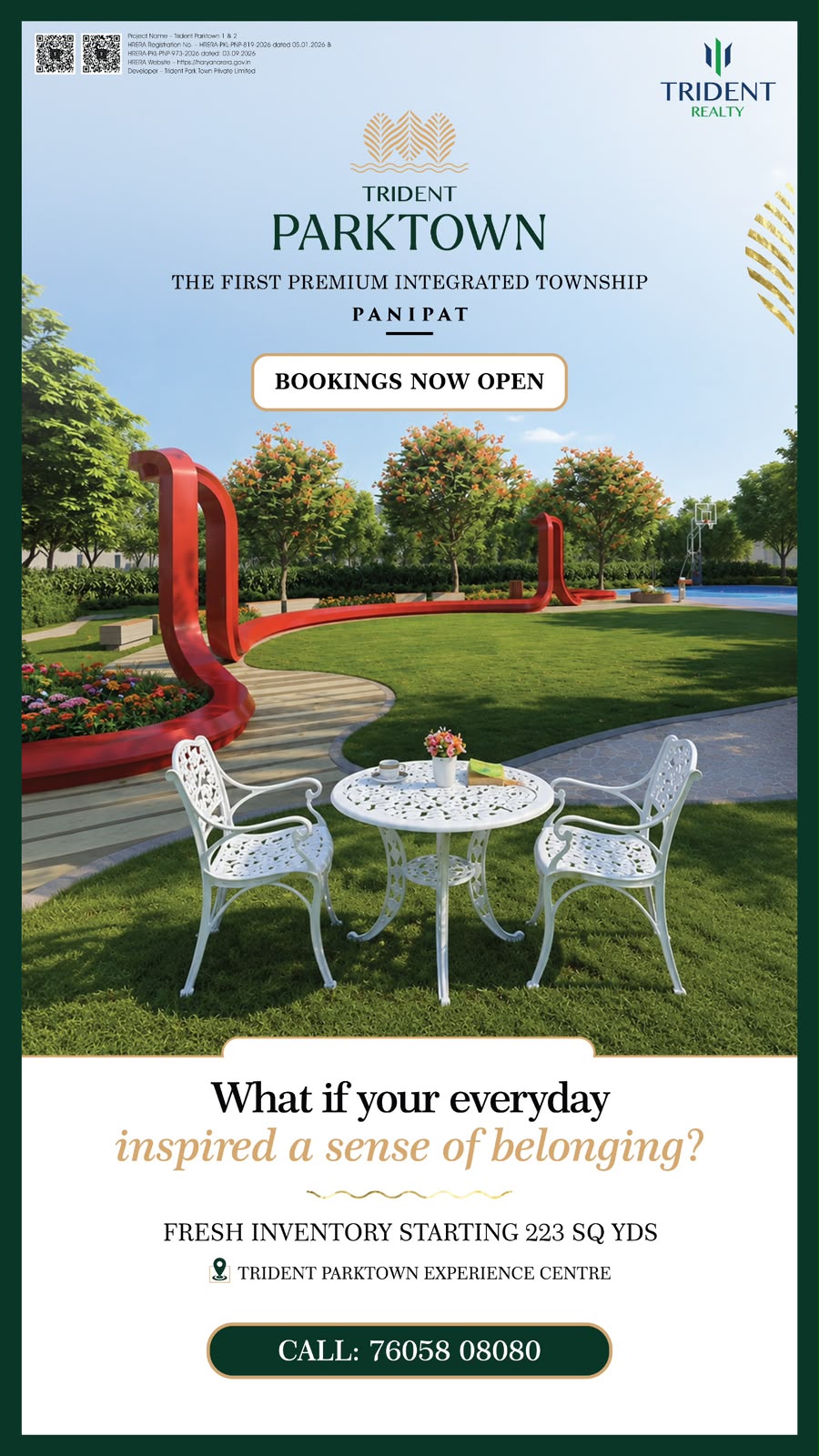 Secure Your Spot at Trident ParkTown || Discover Trident ParkTown in Panipat || Exclusive Bookings Open at ParkTown Update