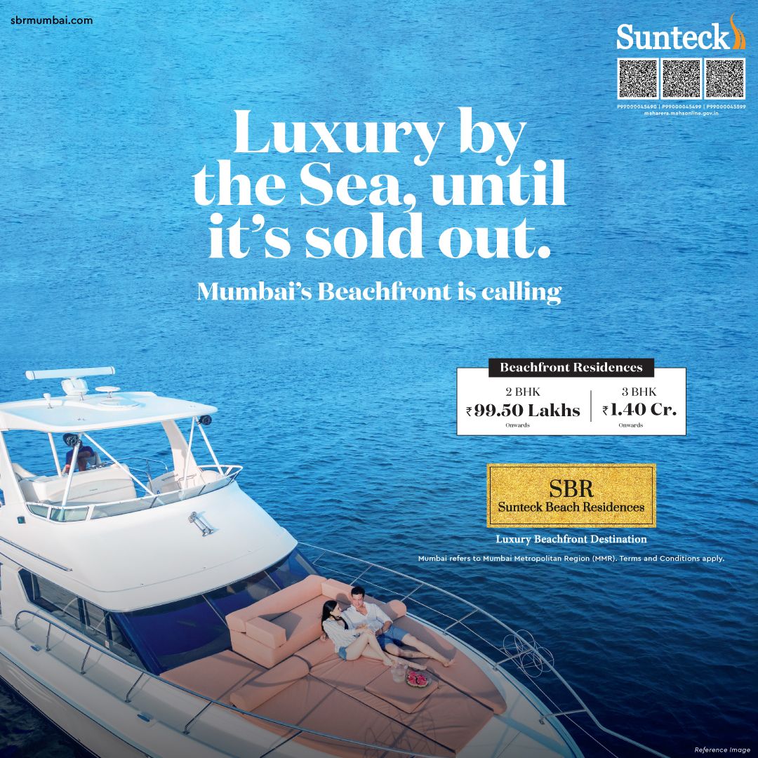Discover Luxury at Sunteck Beach Residences, Mumbai! From ₹99.5 Lakh. Update
