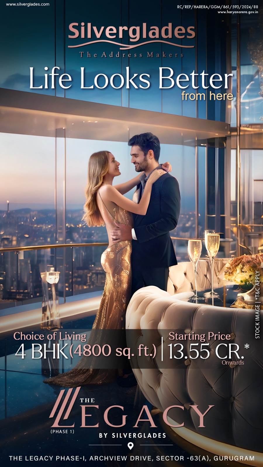 The Legacy by Silverglades, Sector 63 Gurugram 4 BHK at 13.55 Cr Update