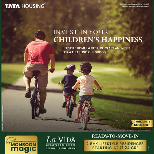 3 BHK units sold out at Tata La Vida in Sector 113, Gurgaon Update
