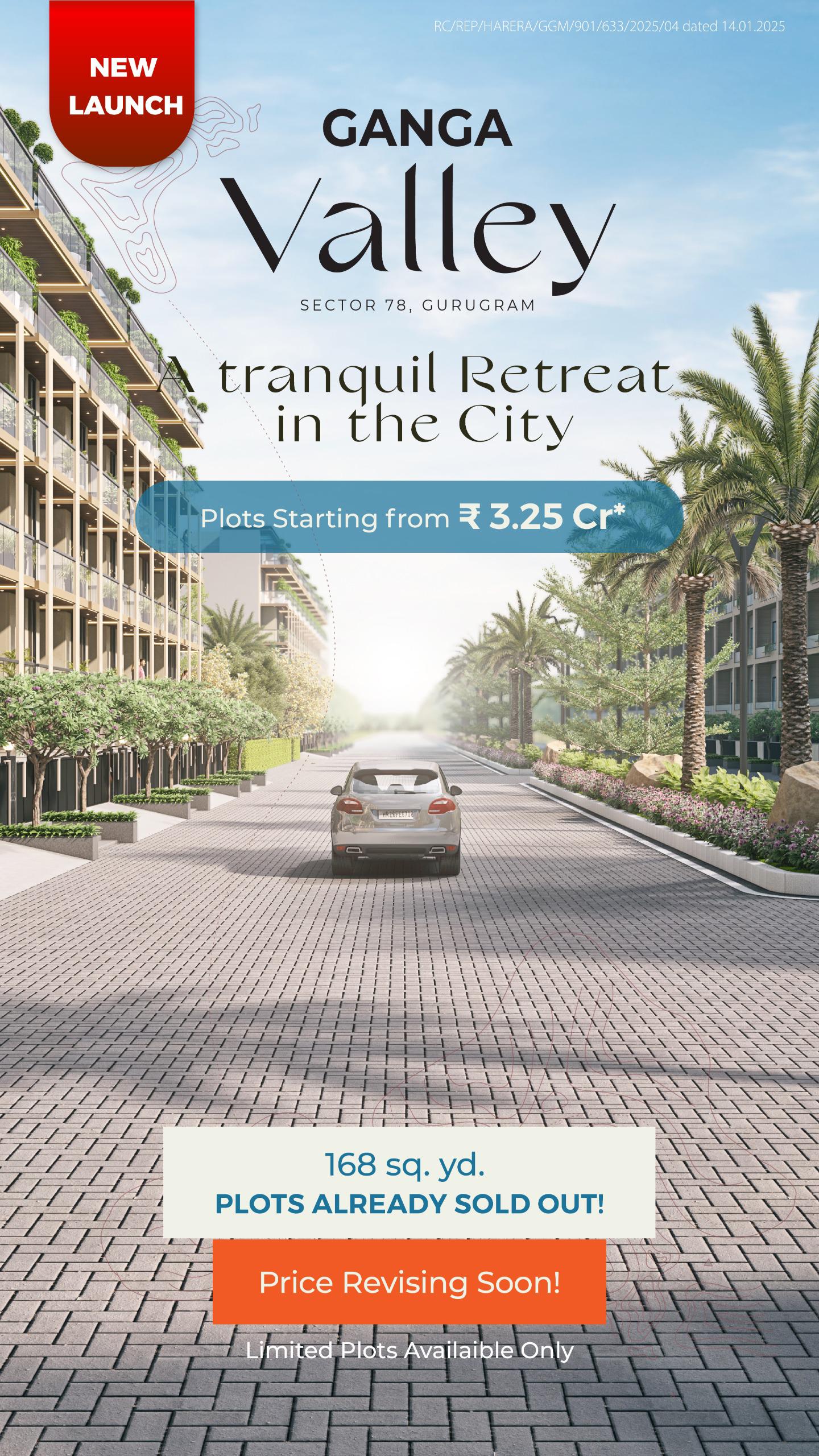 New Launch Ganga Valley, Sector 78, Gurugram Plots from 3.25 Cr Update