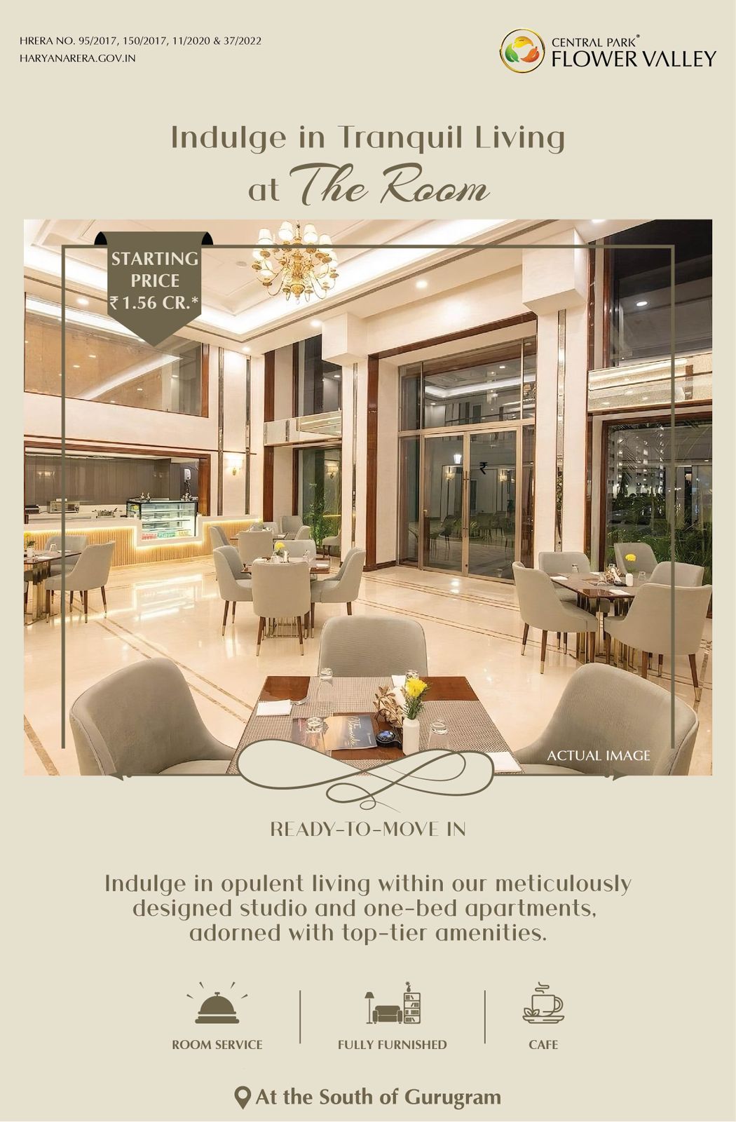 Central Park Flower Valley: Serenity Meets Style at The Room in South Gurugram Update