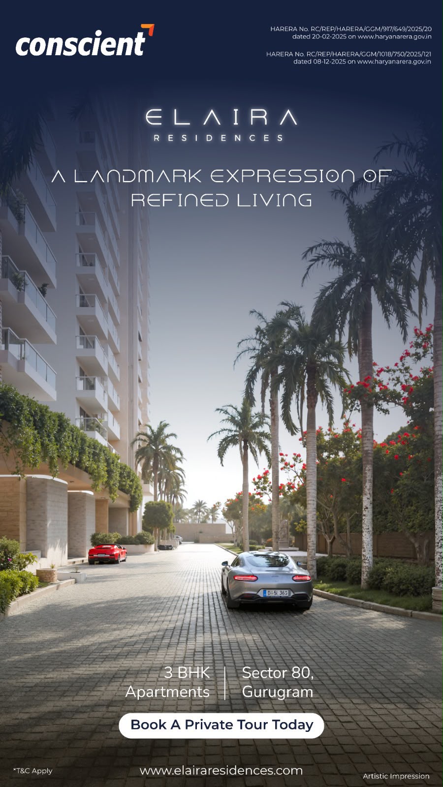 Discover ELAIRA Residences in Gurugram || Explore 3 BHK Apartments by Conscient || Book Your Private Tour Now photo 1