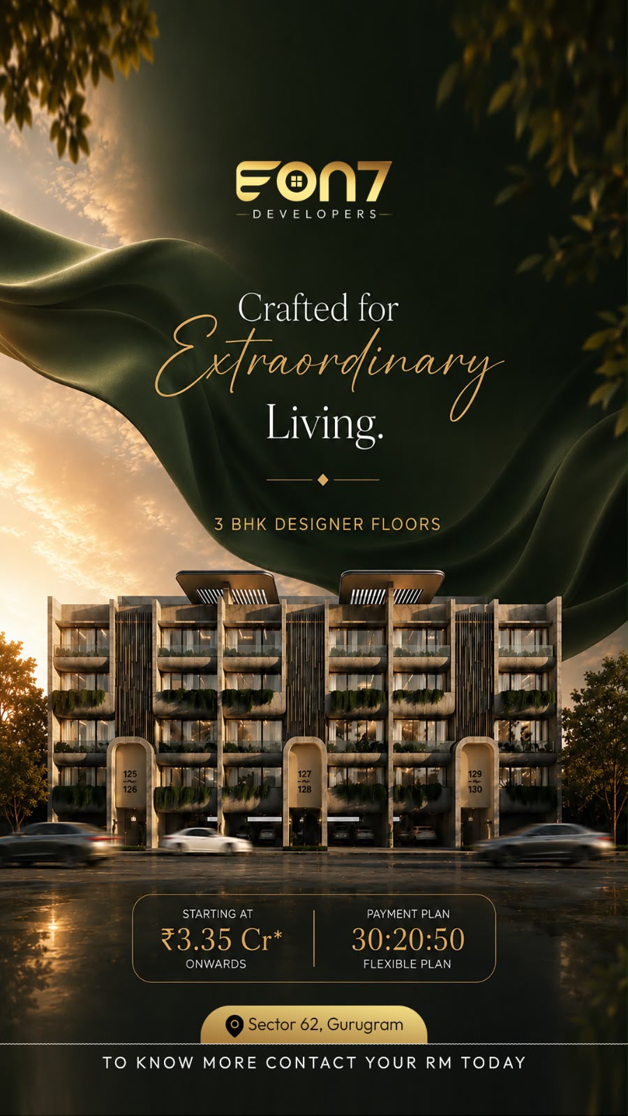 Discover EON7 Luxury Living || Explore 3 BHK Designer Floors || EON7 Sector 62 Launch Update