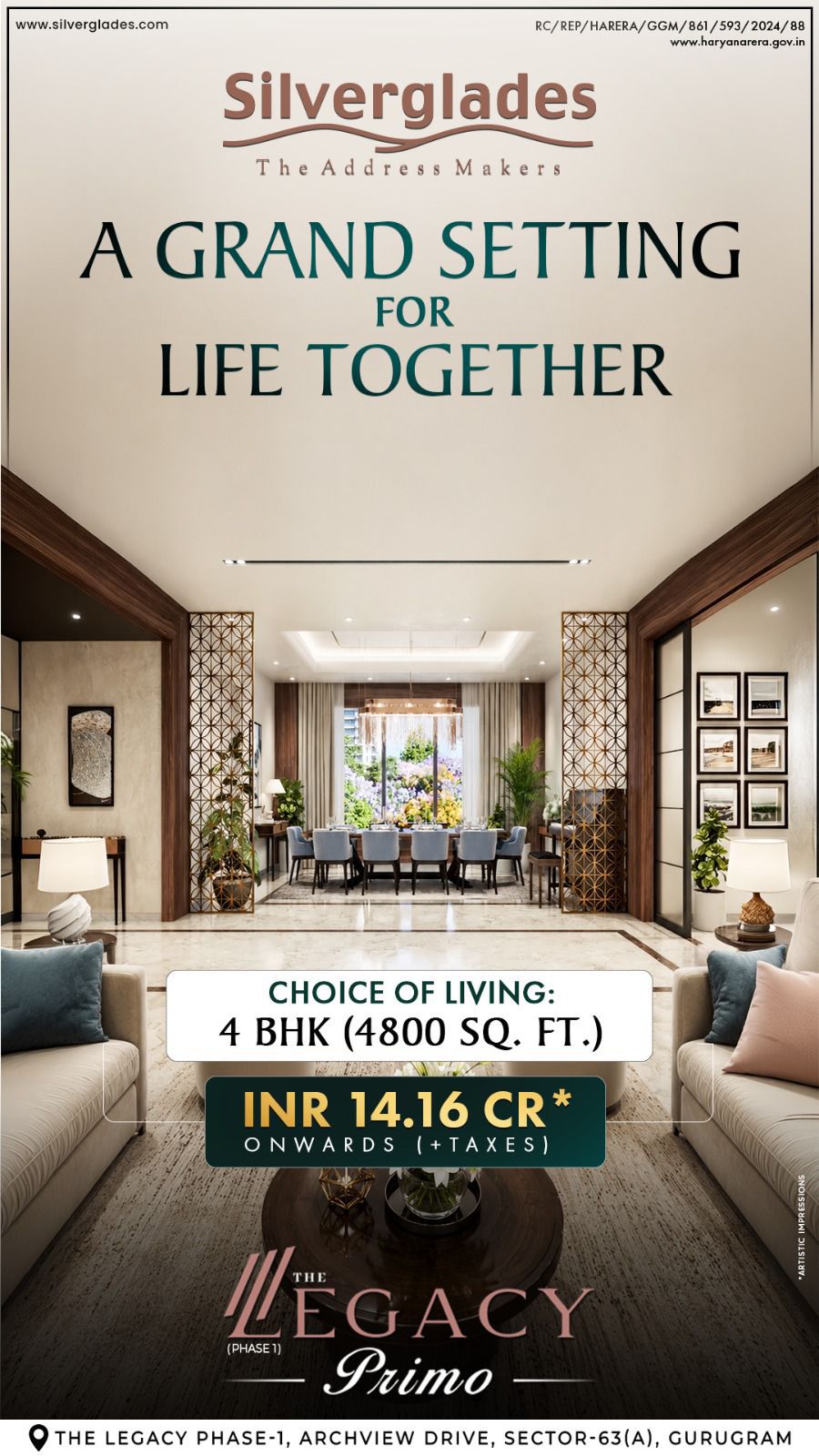 Explore Luxury Living at Silverglades || Discover 4 BHK at The Legacy Primo || Invest in Gurugram's Premier Address Update