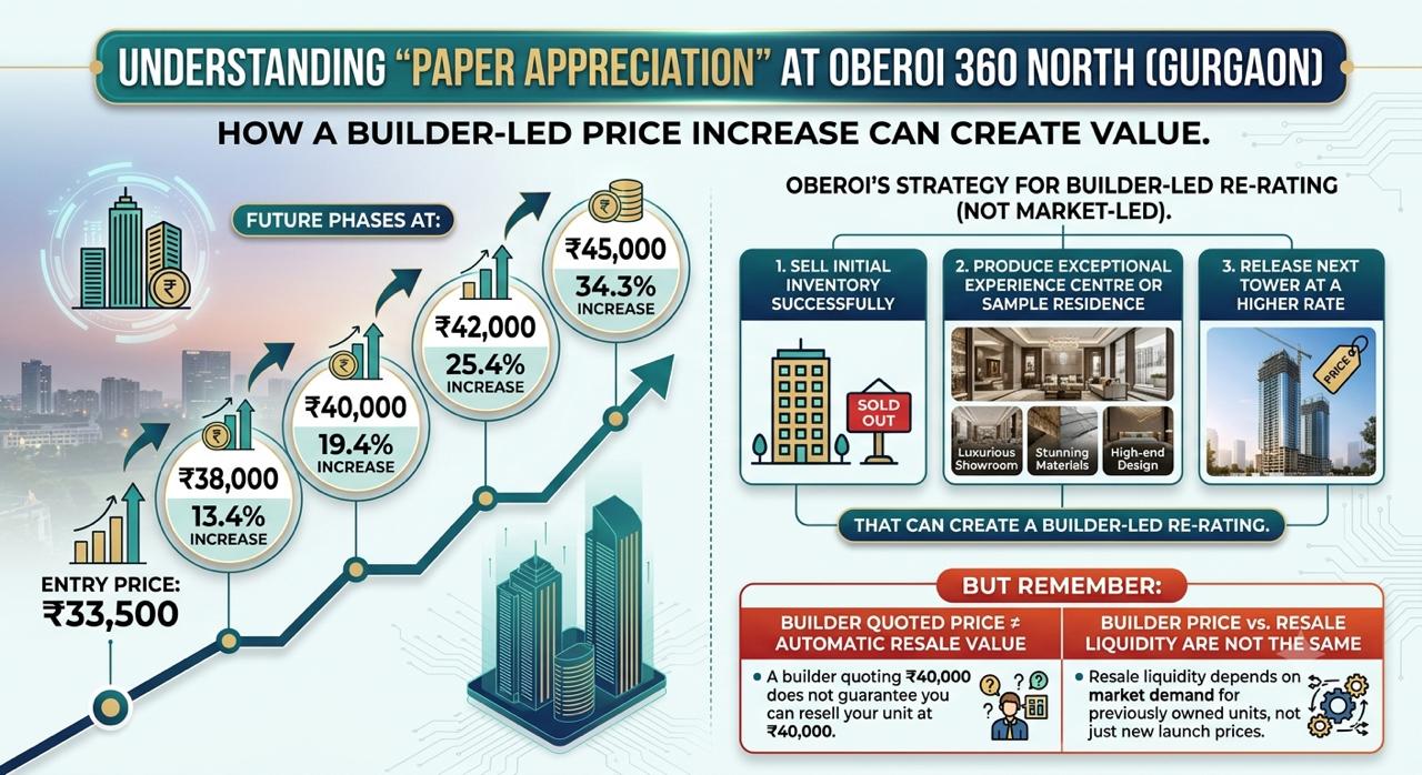 Explore Price Appreciation at Oberoi 360 North || Understanding Builder-Led Price Increases || Discover Value Creation at Oberoi 360 North Update