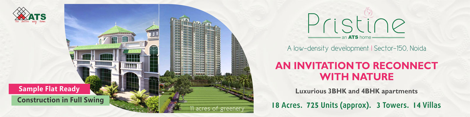 Sample flat ready and construction in full swing at ATS Pristine Update