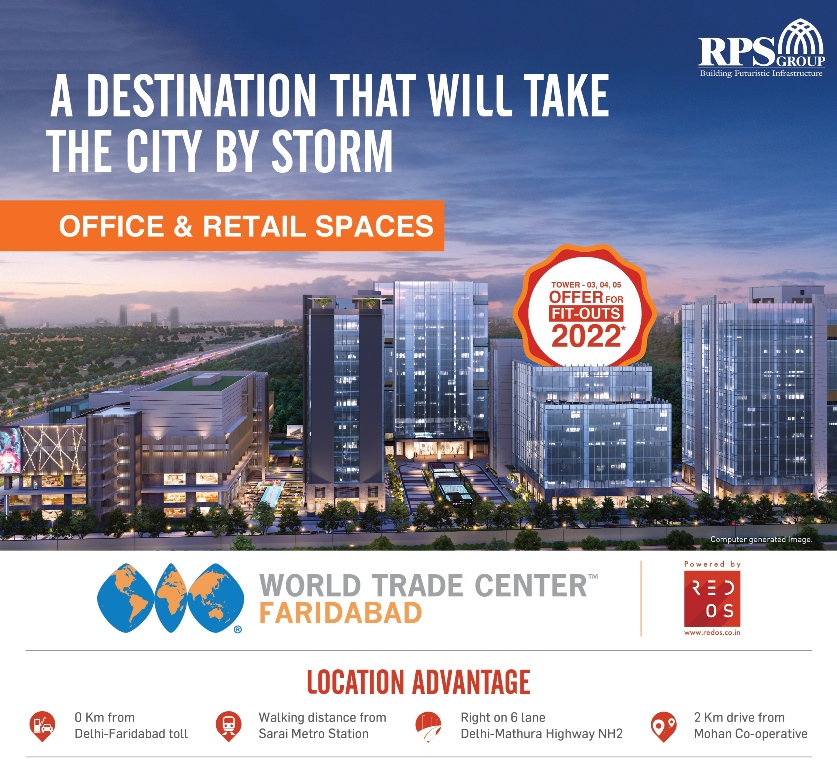 A destination that will take the city by storm at RPS World Trade Center, Faridabad Update