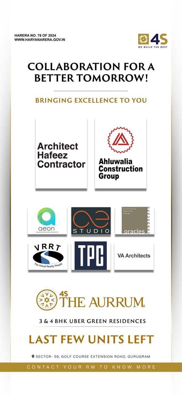 Last Chance: 3 & 4 BHK Uber Green Residences at The Aurrum, Gurugram Update