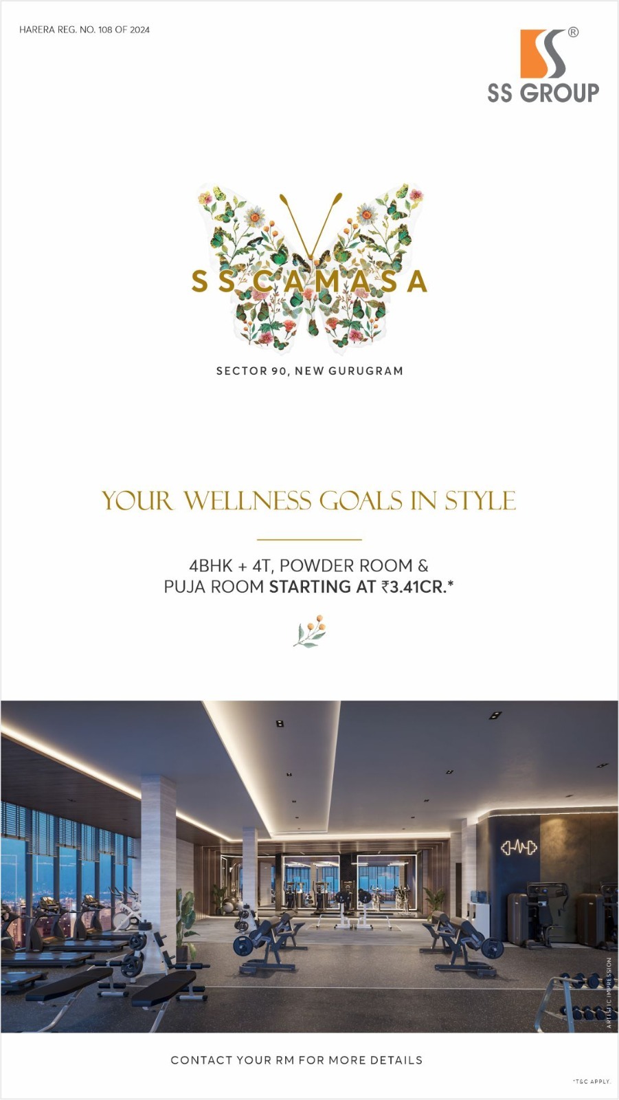 Discover Luxury Living at SS Camasa, Starting at ₹3.41 Cr in Sector 90, New Gurugram Update