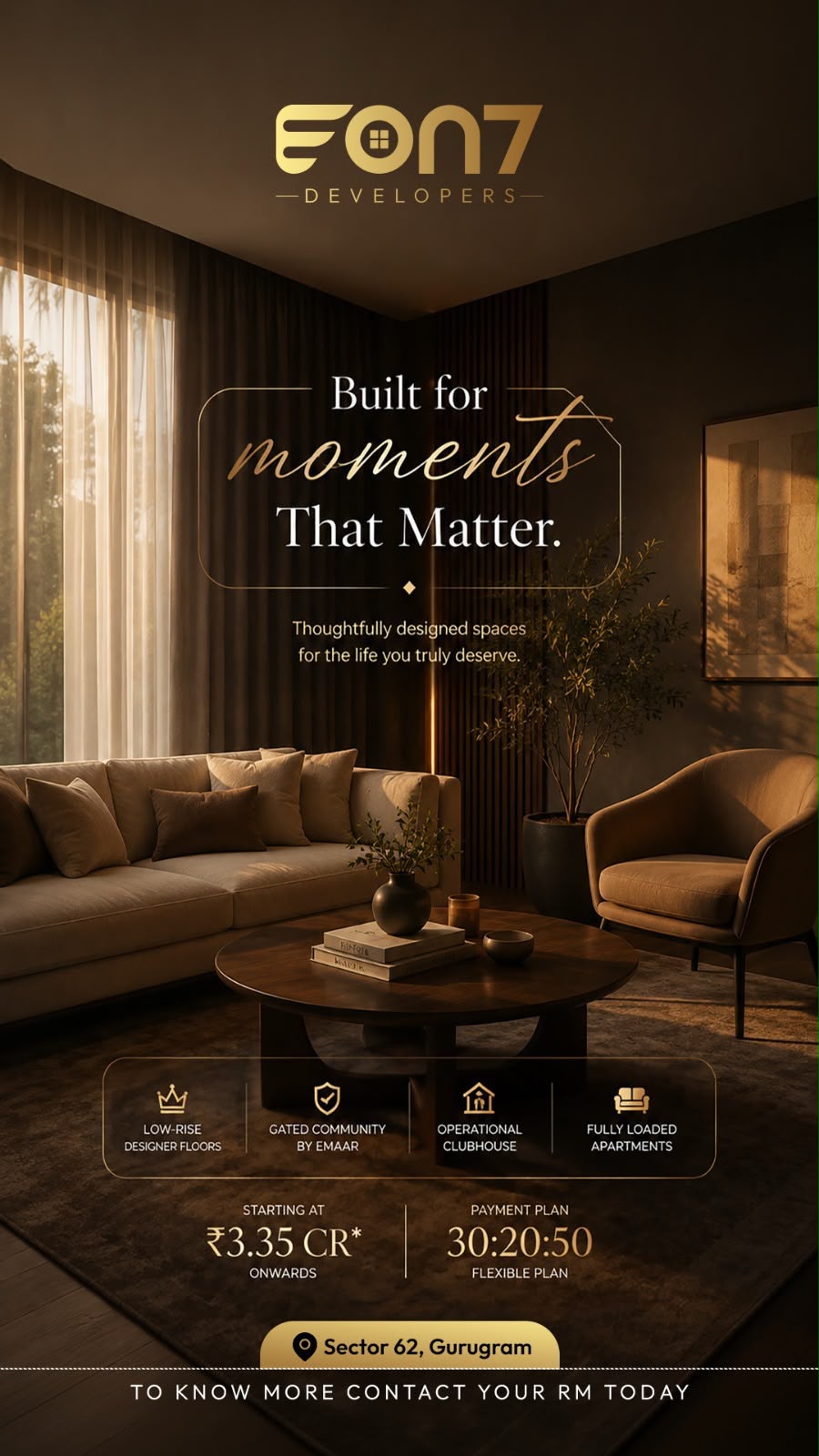 Explore Eon7 Developers' Luxury Floors in Gurugram || Invest in Quality Living at Sector 62 by Eon7 Developers || Discover Flexible Payment Options with Eon7 Developers Update