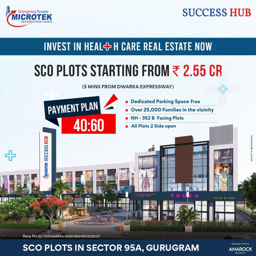 Microtek Infrastructures Presents SCO Plots in Sector 95A, Gurugram: A Health Care Investment Opportunity Update