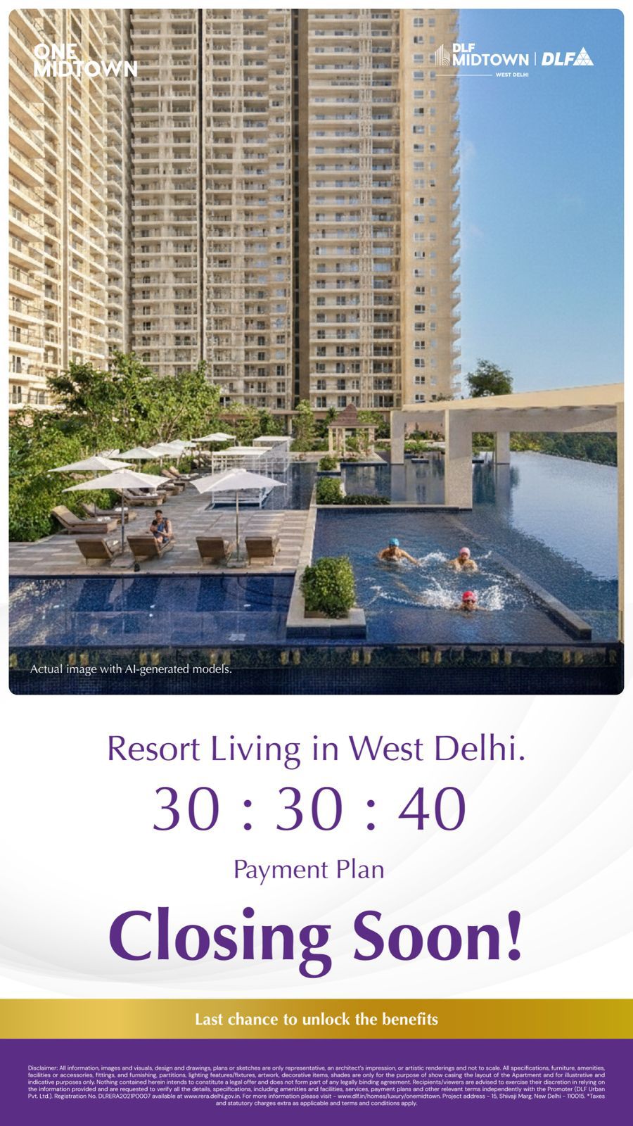 Last Chance for 30:30:40 Offer! || Secure Your Spot at DLF Midtown Now! || Payment Plan Closing Soon! Update