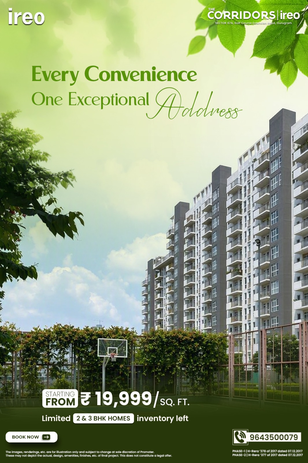 Own Your Dream Home at IREO The Corridors Gurugram || Limited 2 & 3 BHK Homes at ₹19,999/sq.ft. || Secure Your Spot in Sector 67A Now Update