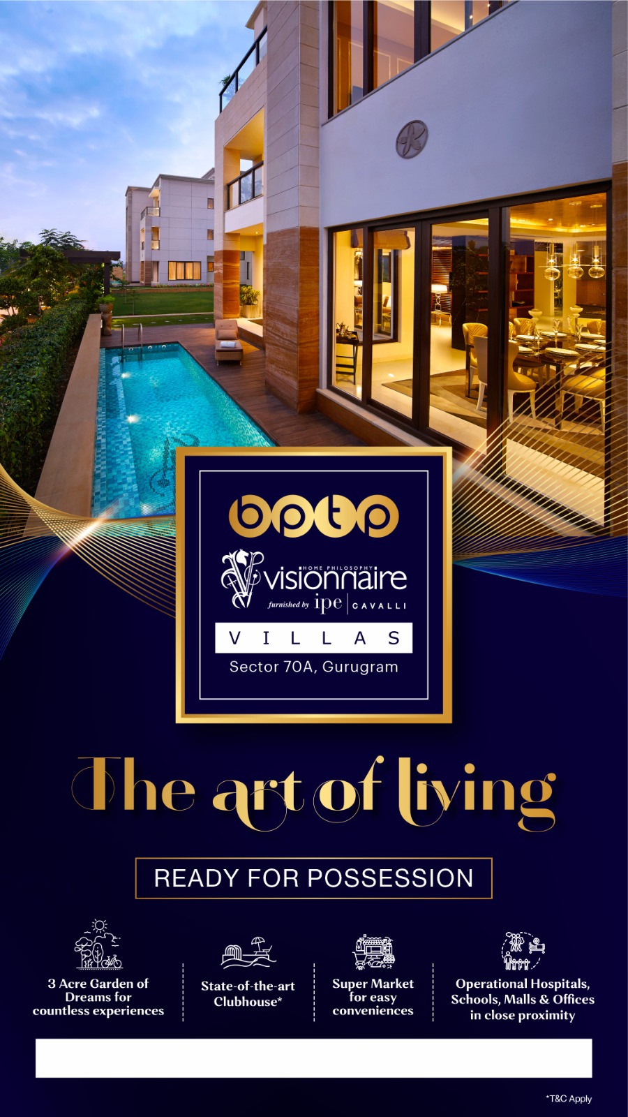 Ready for possession at BPTP Visionnaire Luxe Villas, Gurgaon Update
