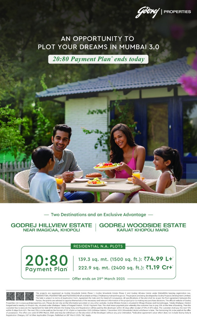 Plot Your Dreams with Godrej Properties Near Mumbai Update