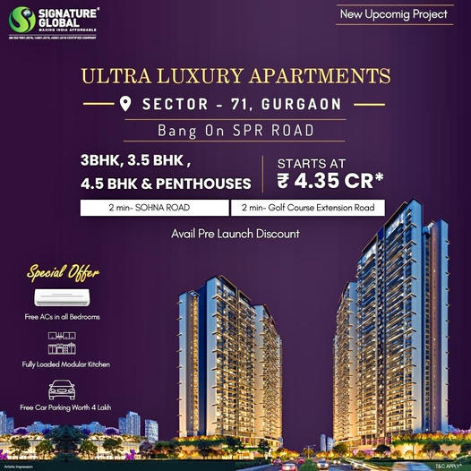 Signature Global City 37D: Premium Independent Floors in Gurugram Update