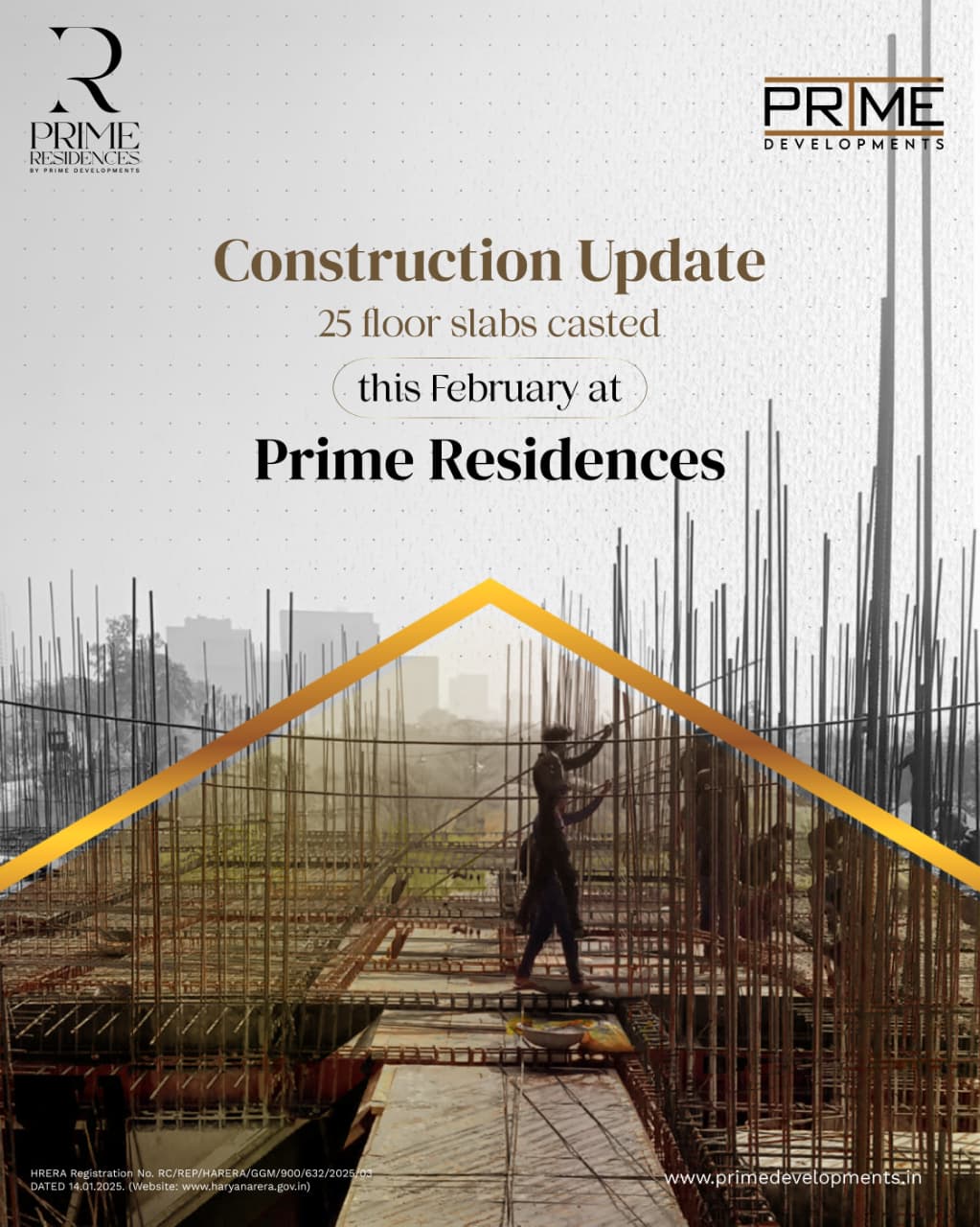 Prime Residences Construction Milestone || 25 Slabs Completed at Prime Residences || February Update: Prime Residences Progress Update