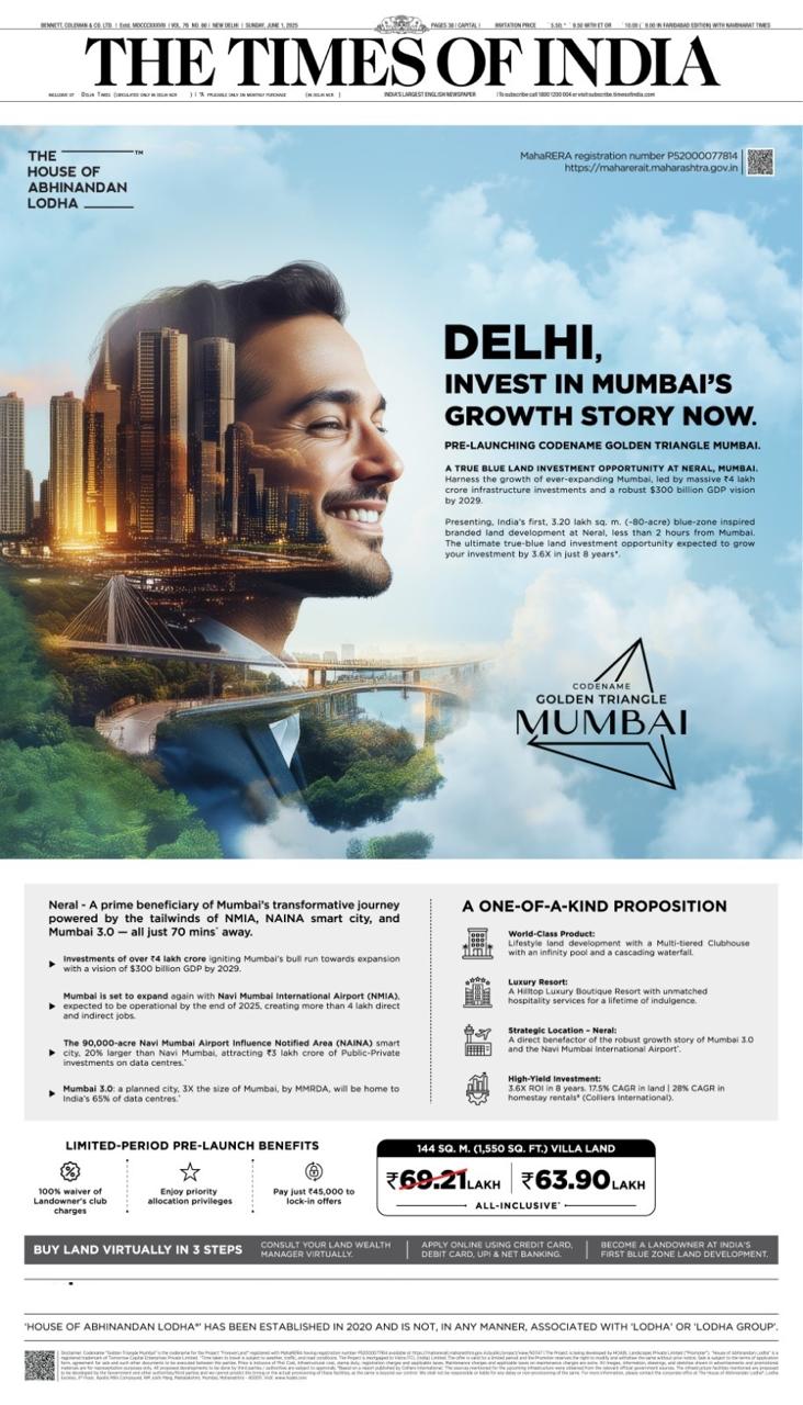 Invest in Mumbai's Future at Codename Golden Triangle by Abhinandan Lodha in Neral Update