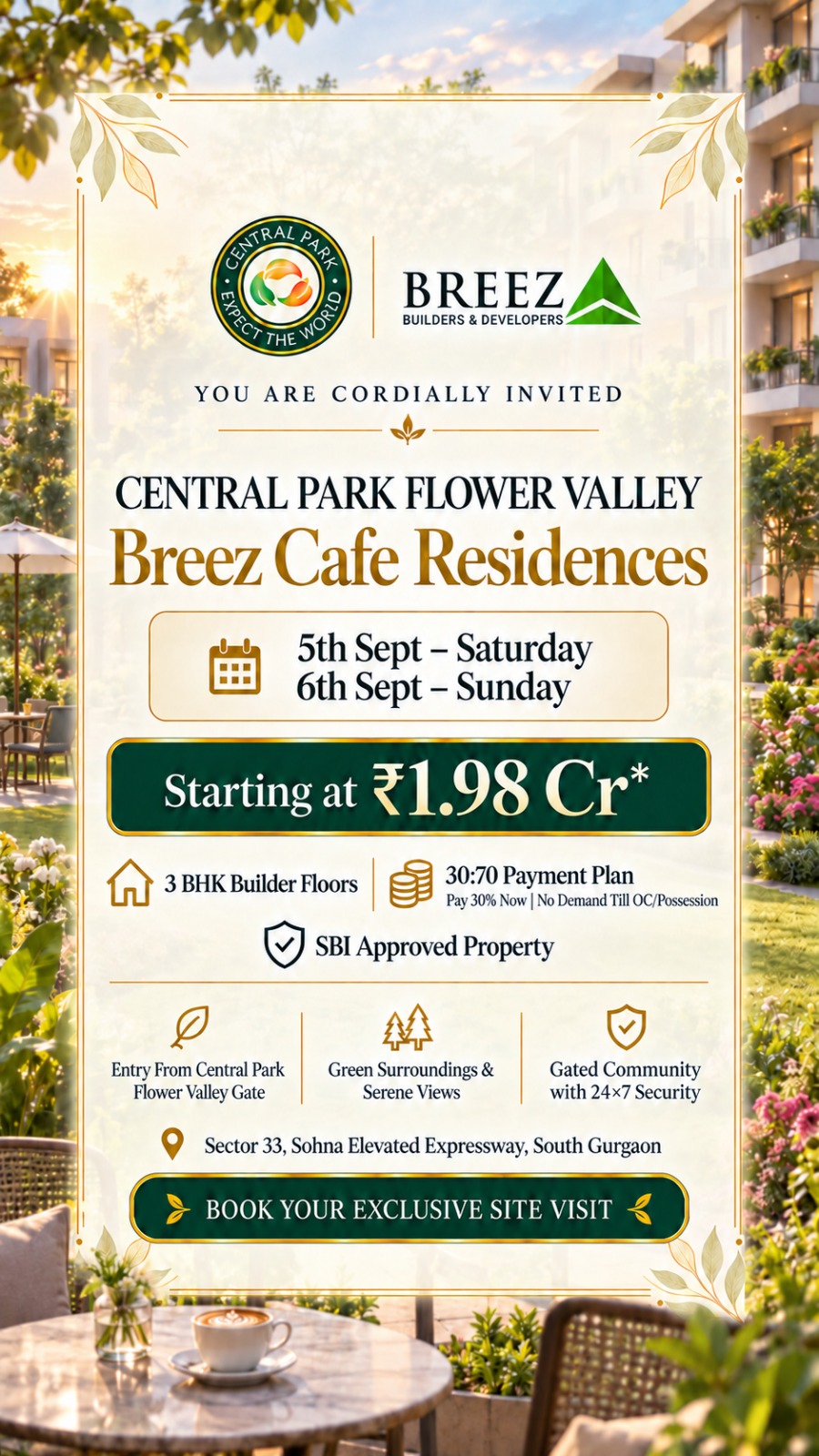 Explore Breez Cafe Residences Now || Site Visit Invitation: Breez Cafe Residences || Book Your Exclusive Visit to Breez Cafe Residences Update