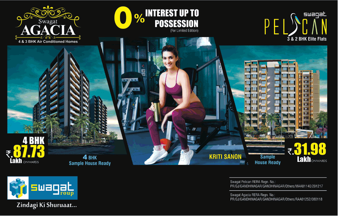 swagat blossom 2 bhk rent