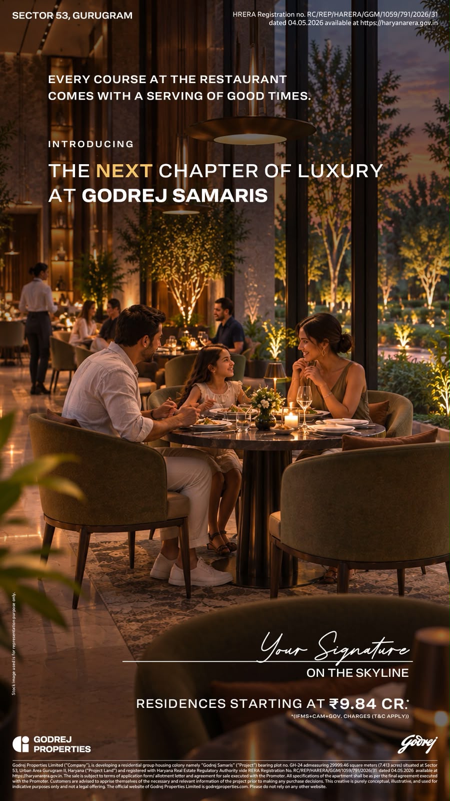Explore Godrej Samaris Luxury at Sector 53 || Discover Your Signature Lifestyle in Gurgaon || Residences Starting at ₹9.84 Cr Update