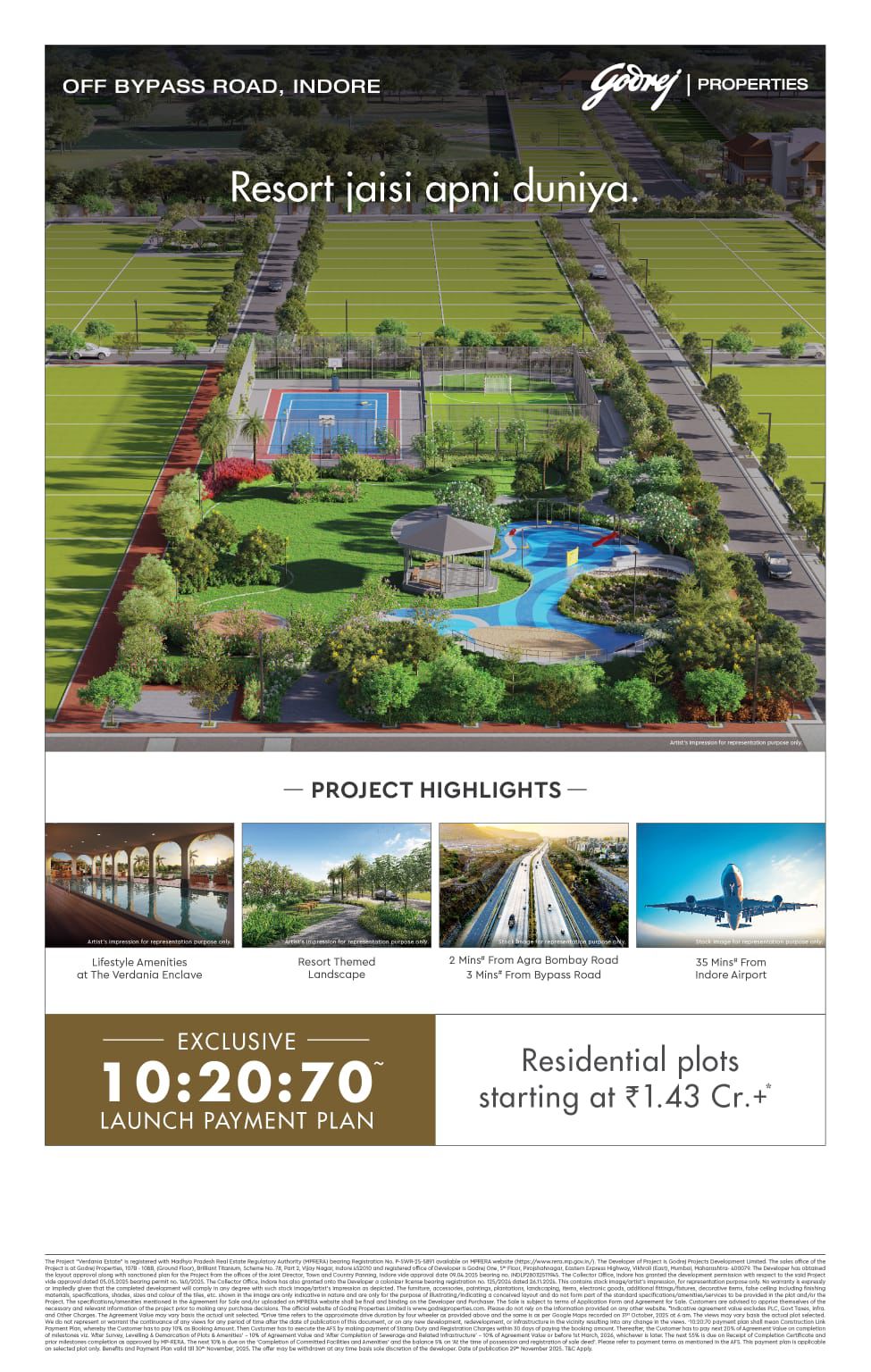 Own a Piece of Paradise, Godrej Properties, The Veranda Enclave, Indore, Starting at ₹1.43 Cr Update